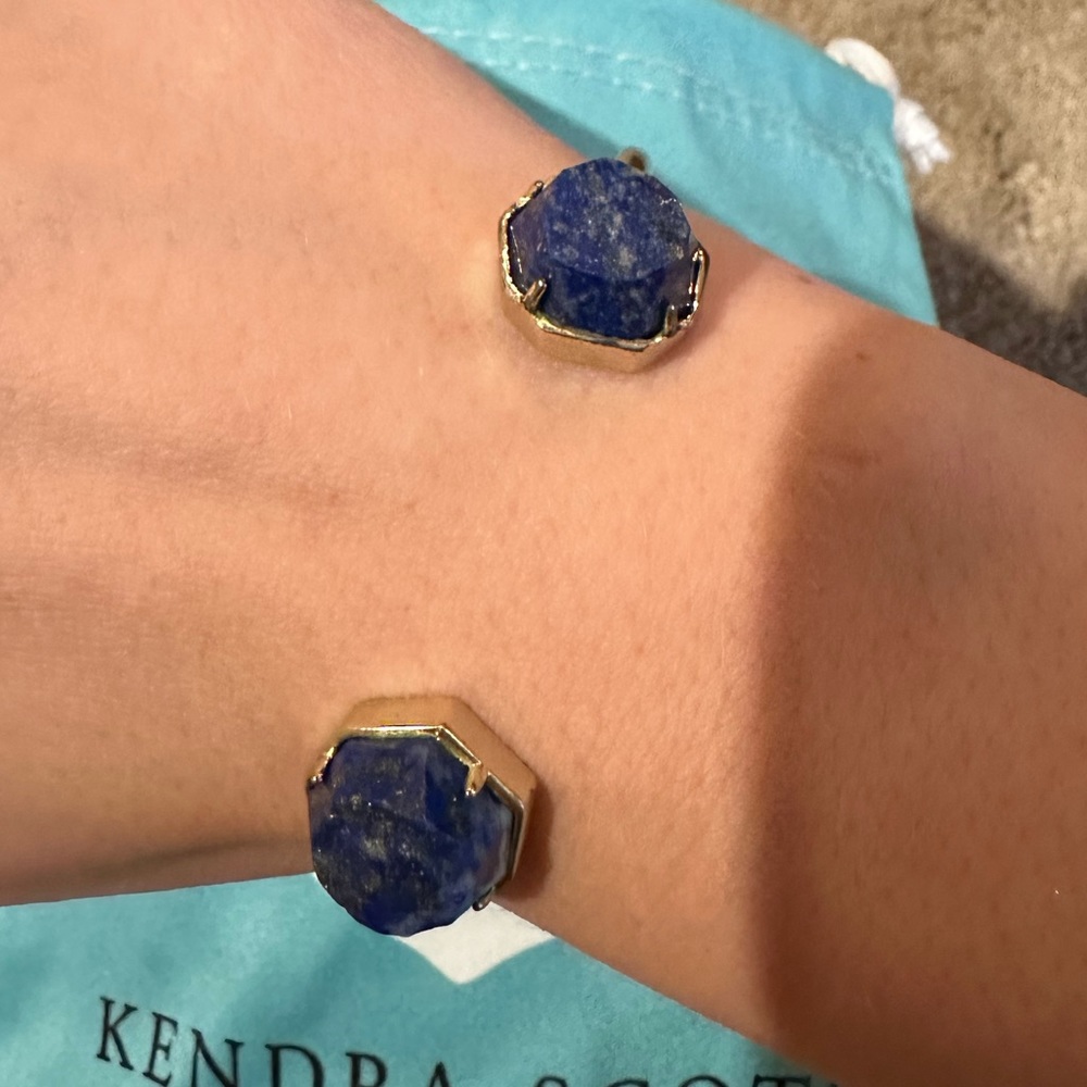 Kendra Scott Blue Lapis Brinkley Cuff Bracelet